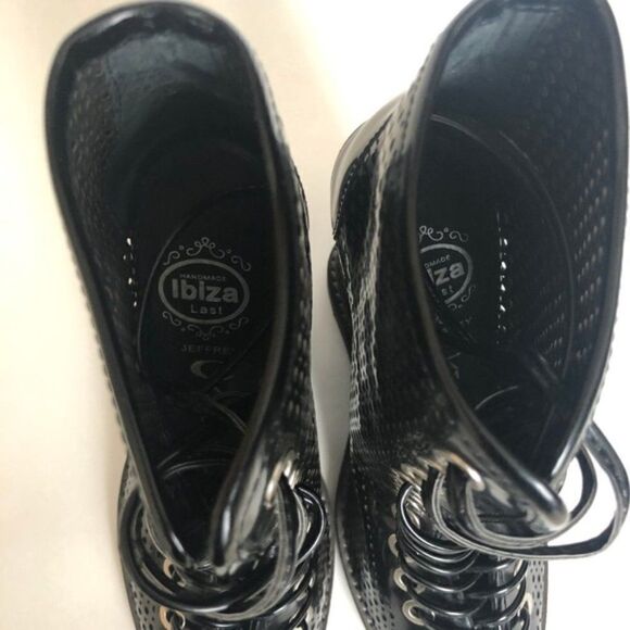 Jeffrey Cambell Ibiza Lace Up Ankle Wedge Boot 7 - Picture 6 of 7